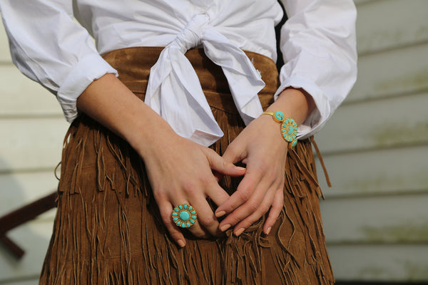 Turquoise Skies Cuff - Christina Greene LLC