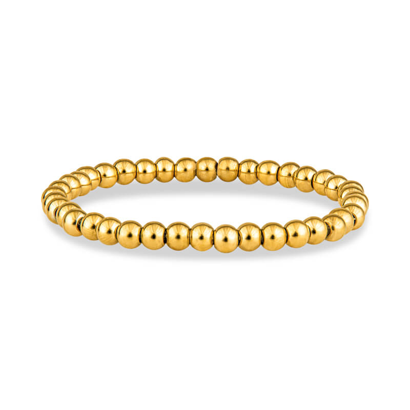 5mm Gold Beaded Bracelet– Christina Greene LLC