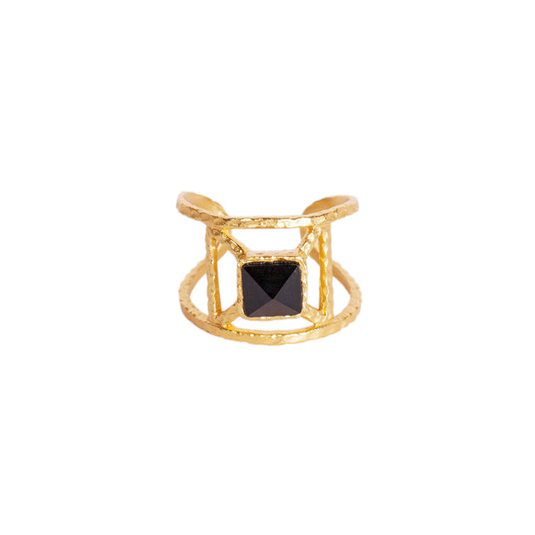 Annix Ring - Black Onyx - Christina Greene LLC