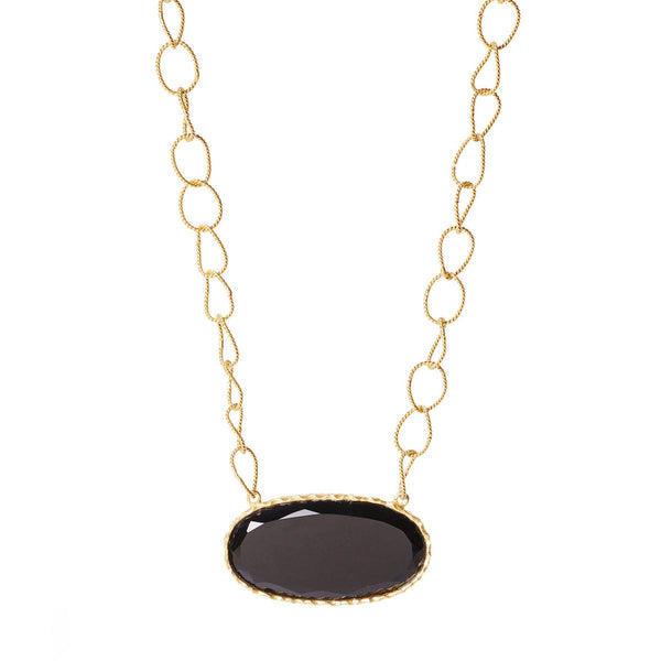 Simple Necklace - Black Onyx - Christina Greene LLC