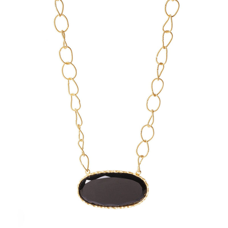 Simple Necklace - Black Onyx - Christina Greene LLC