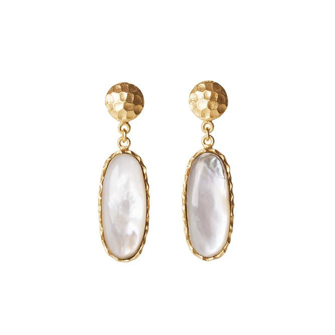 Mini Drop Earrings - Pearl - Christina Greene LLC