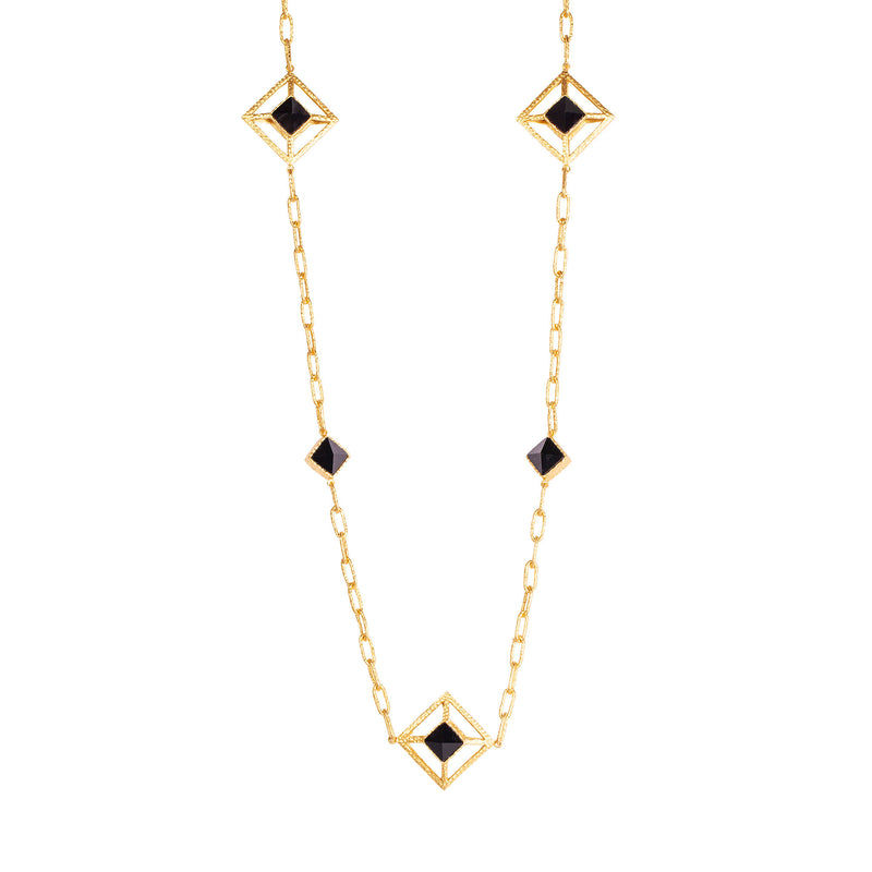 Carina Necklace - Black Onyx - Christina Greene LLC