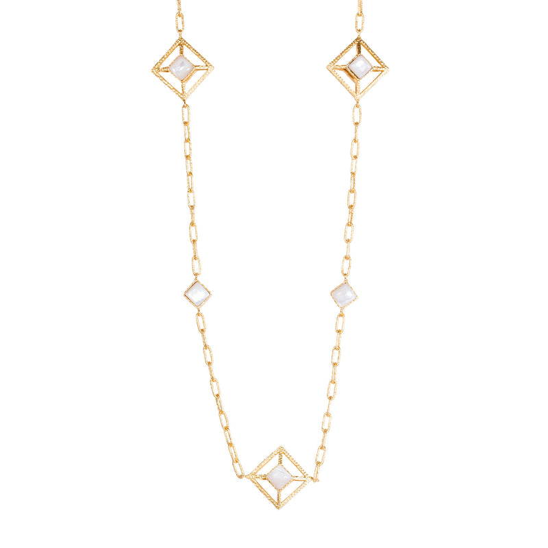 Carina Necklace - Pearl - Christina Greene LLC