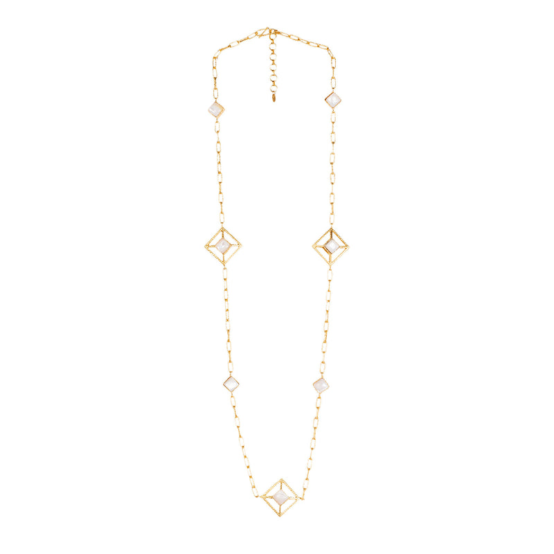 Carina Necklace - Pearl - Christina Greene LLC