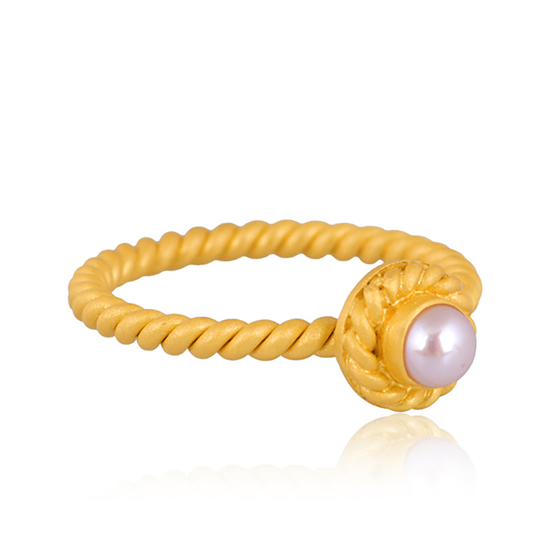 Anchors Away Ring - Pearl