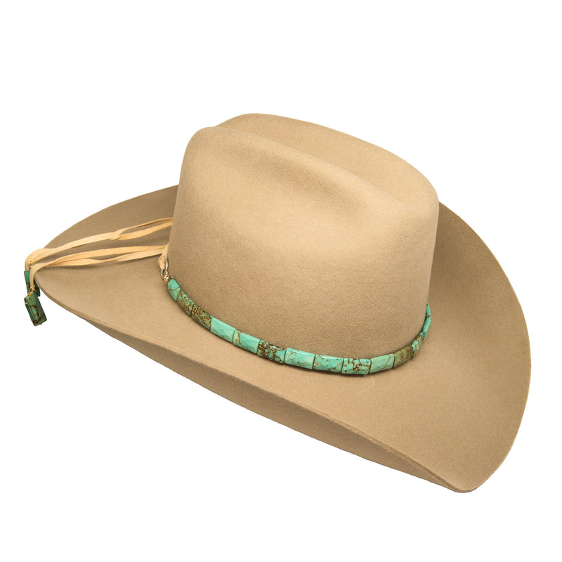 Faceted Turquoise Hat Band