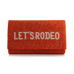 Let's Rodeo Fully Beaded Clutch