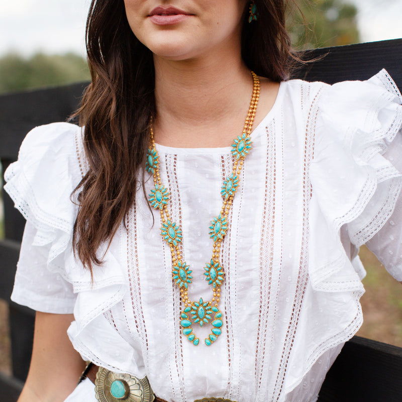 Desert Squash Blossom Necklace Christina Greene LLC