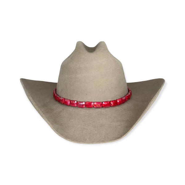 Faceted Cherry Hat band