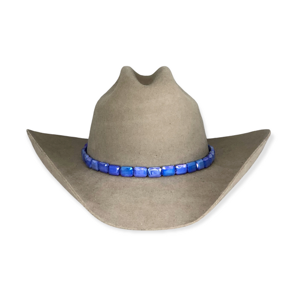 Faceted Periwinkle Hat Band