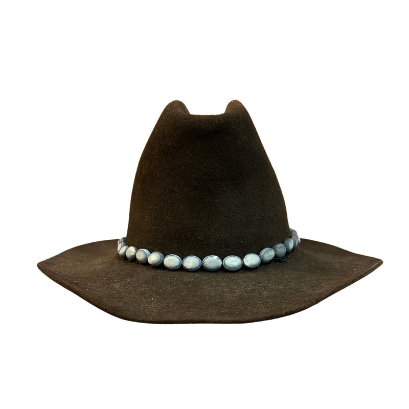 Turquoise Rectangle Beaded Hat Band– Christina Greene LLC