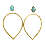 Daybreak Statement Earrings - Turquoise