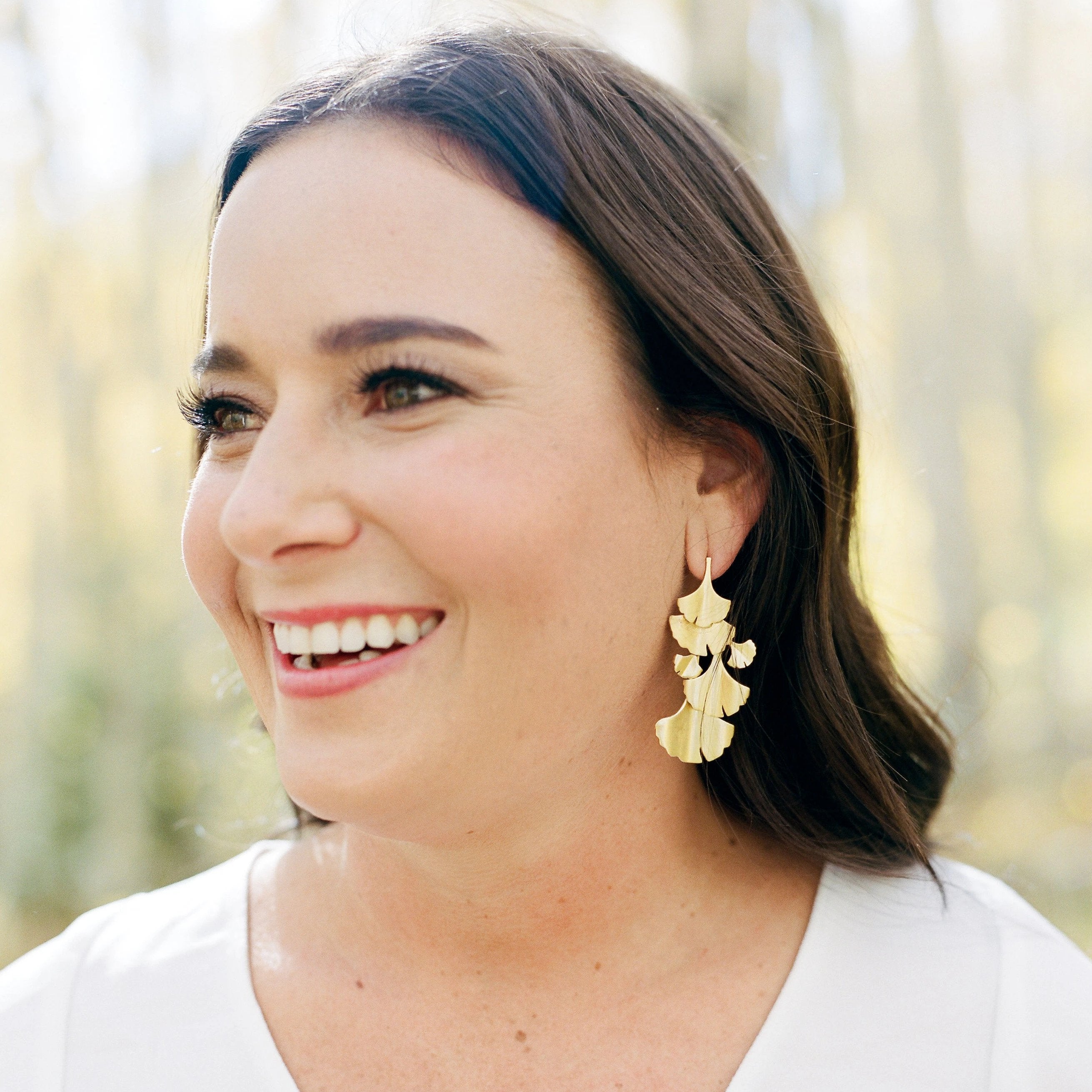 Ginkgo Chandelier Earrings - Christina Greene LLC