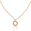 Pearl Circle Pendant Necklace