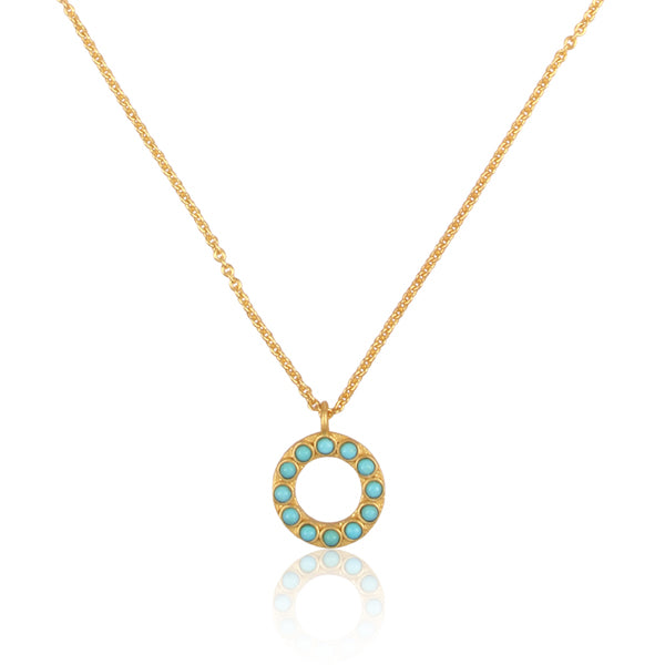 Barse Bronze & Genuine Turquoise Pendant Necklace | Dillard's