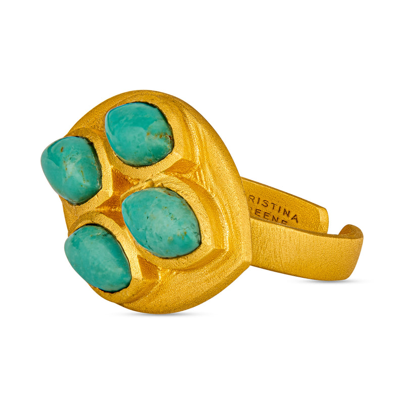 Primrose Ring - Turquoise