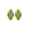 Primrose Stud Earrings - Turquoise