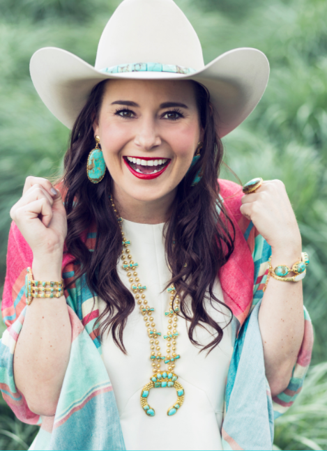 Silver And Turquoise Squash Blossom Necklace