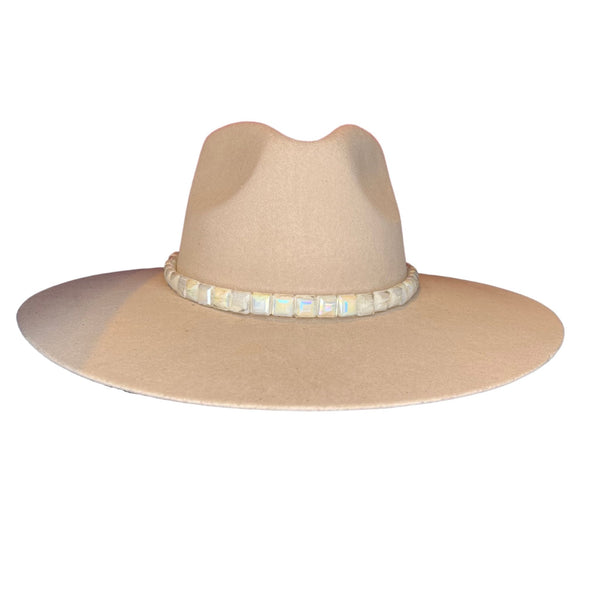 Pearl Square Beaded Hat Band