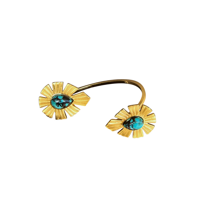 Going Bold Cuff  - Turquoise - Christina Greene LLC
