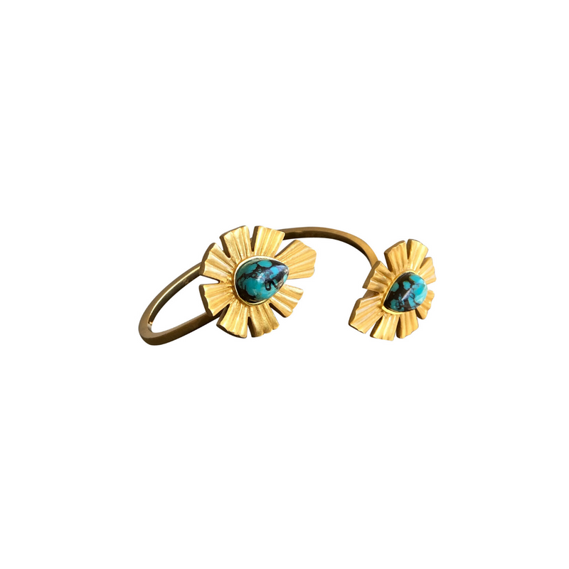 Going Bold Cuff  - Turquoise - Christina Greene LLC