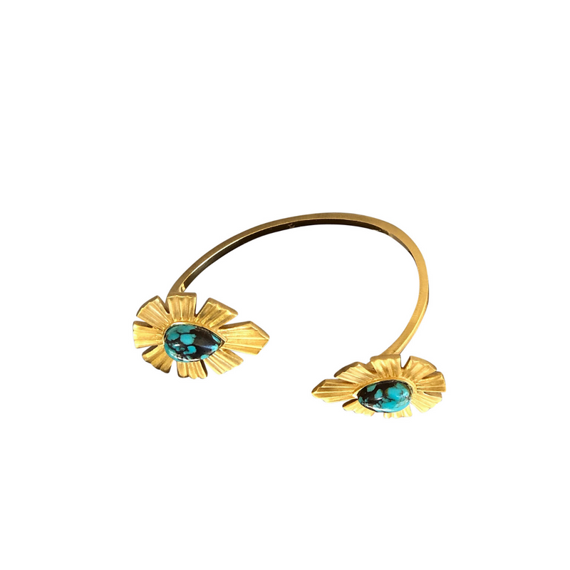Going Bold Cuff  - Turquoise - Christina Greene LLC