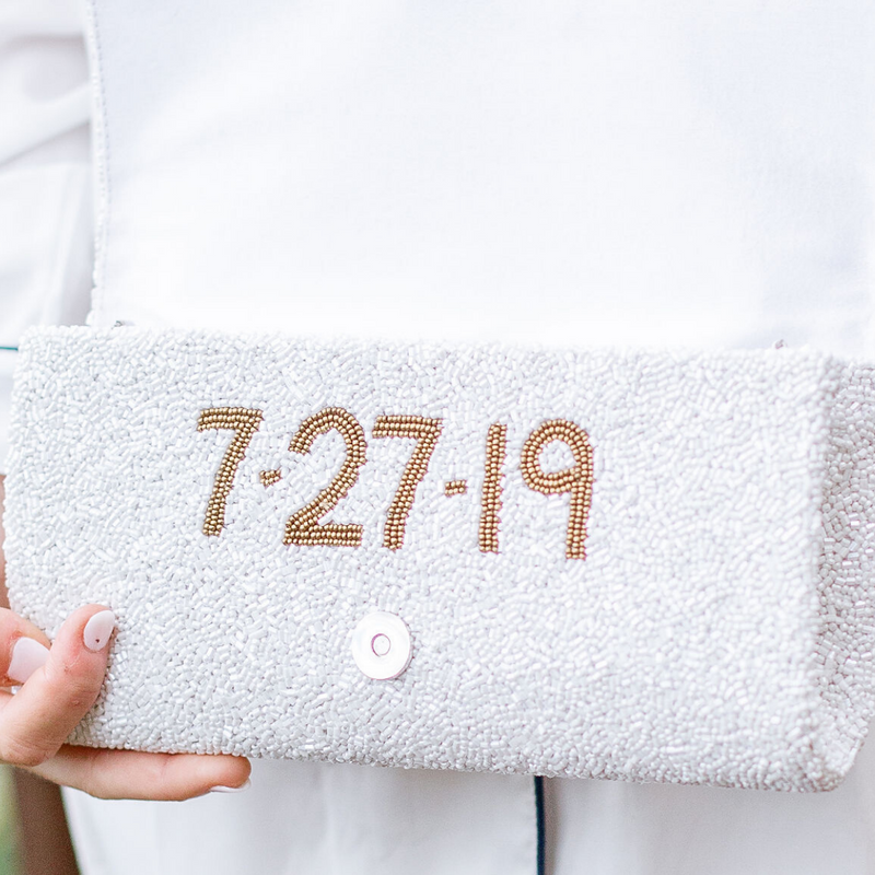 Custom Fully Beaded Clutch Christina Greene LLC