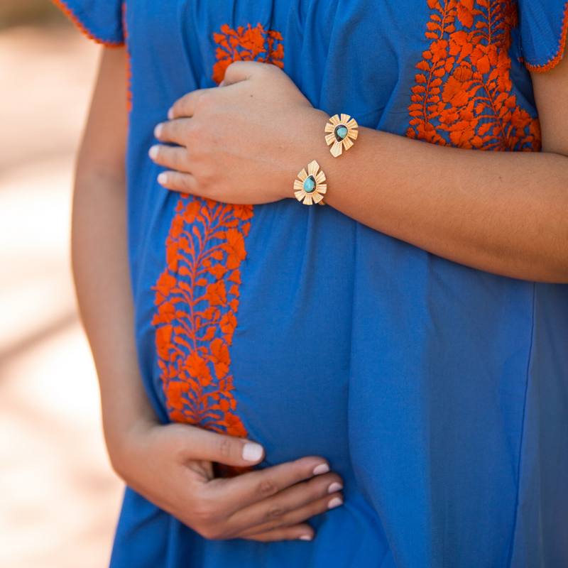 Going Bold Cuff  - Turquoise