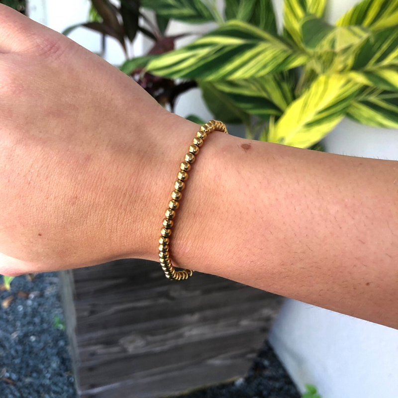 Gold Beaded Bracelets - 4 Sizes Available – Danaë