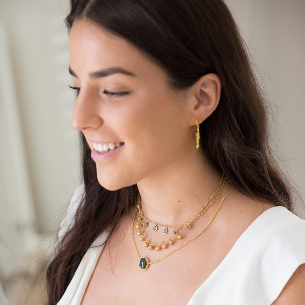 Rise & Shine Collar Necklace - Labradorite