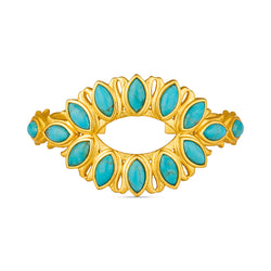 Water Lily Cuff - Turquoise