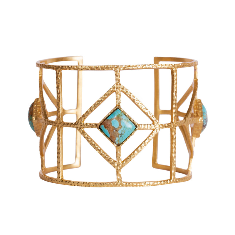 Lux Cuff - Turquoise - Christina Greene LLC