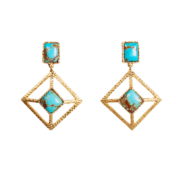 Milox Earring - Turquoise - Christina Greene LLC