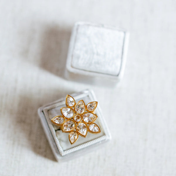 Lauren Crystal Statement Ring - Christina Greene LLC