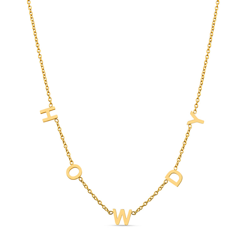 Zoë Chicco 14kt Gold Initial Letter Necklace – ZOË CHICCO