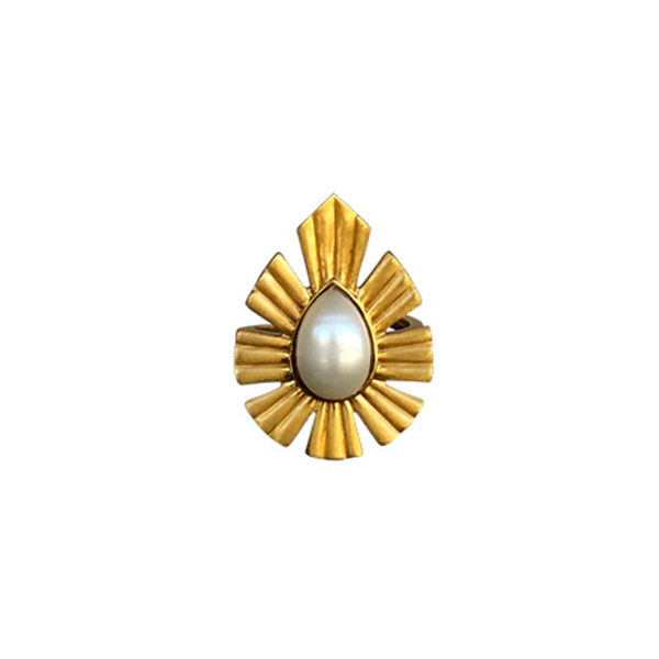 Behold Bold Statement Ring - Pearl