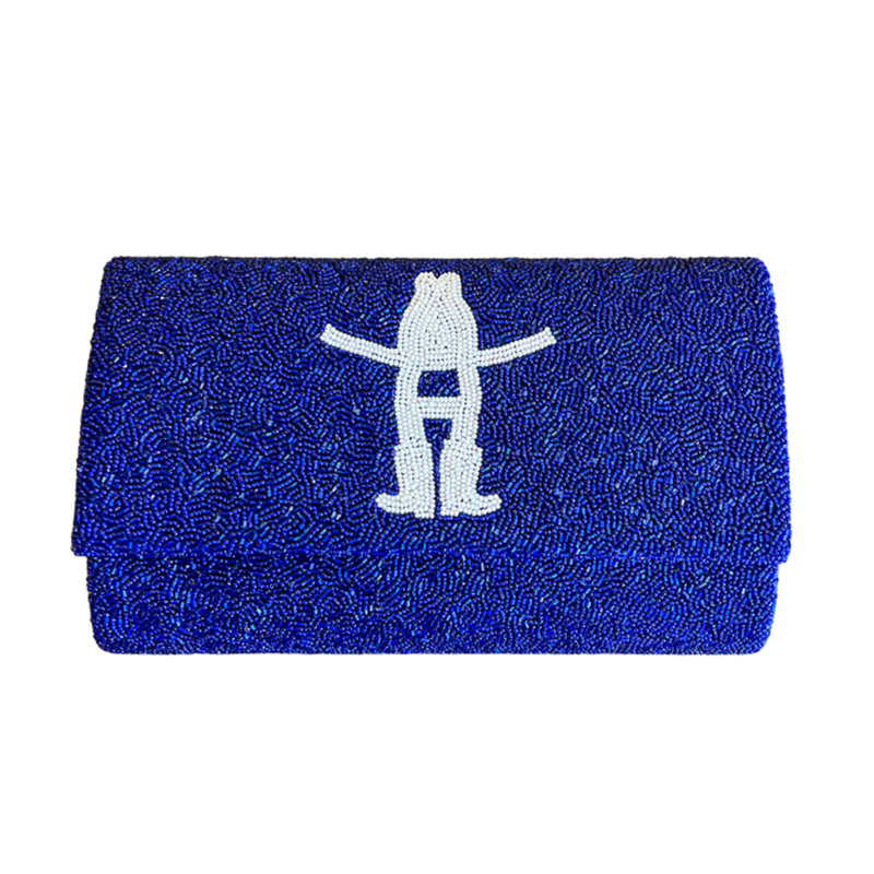 Houston Rodeo Logo Fully Beaded Clutch