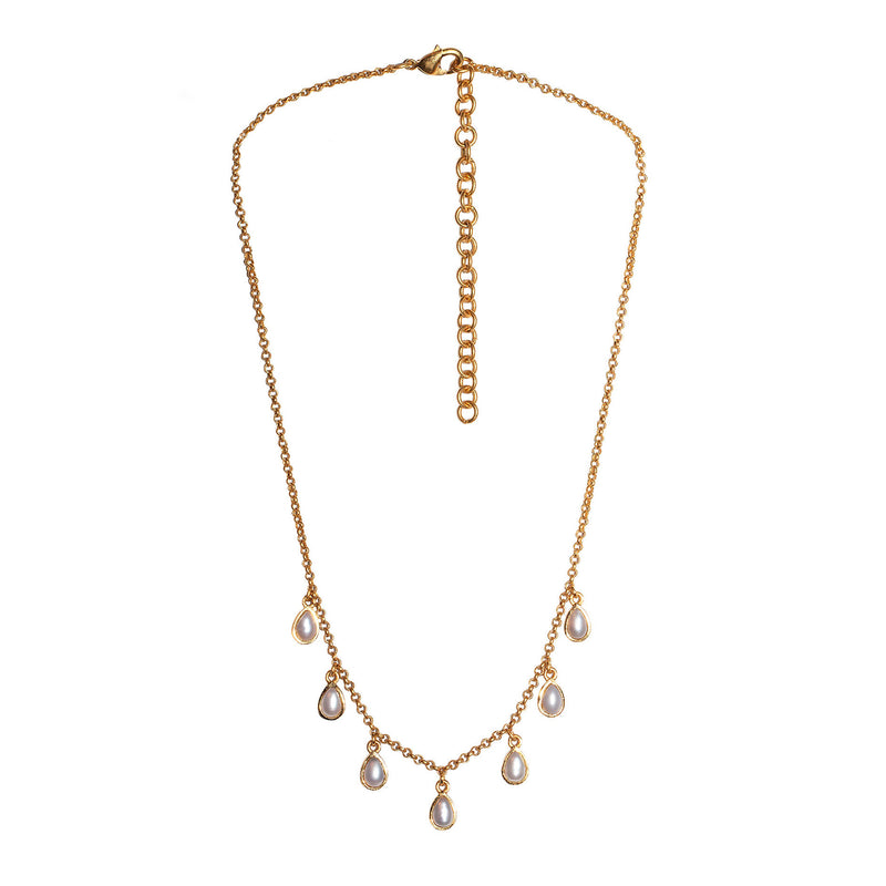 Rise & Shine Collar Necklace - Pearl