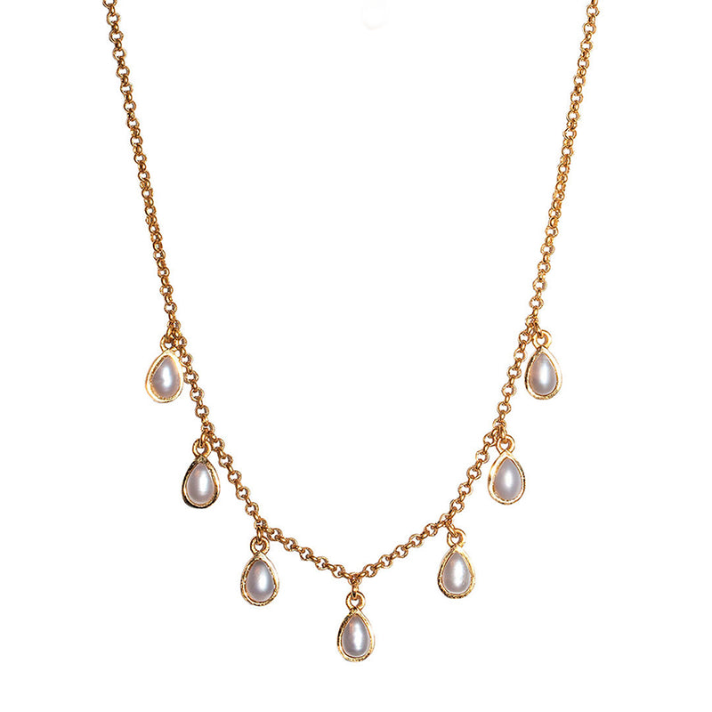 Rise & Shine Collar Necklace - Pearl