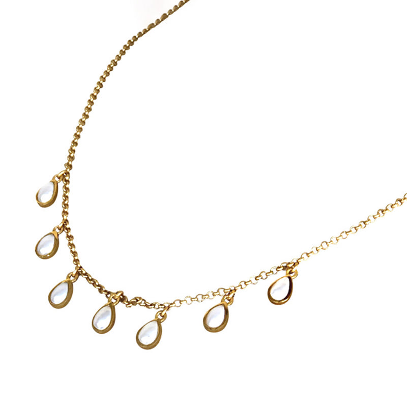 Rise & Shine Collar Necklace - Pearl