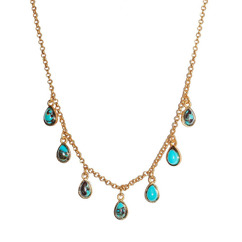 Turquoise collar necklace hotsell