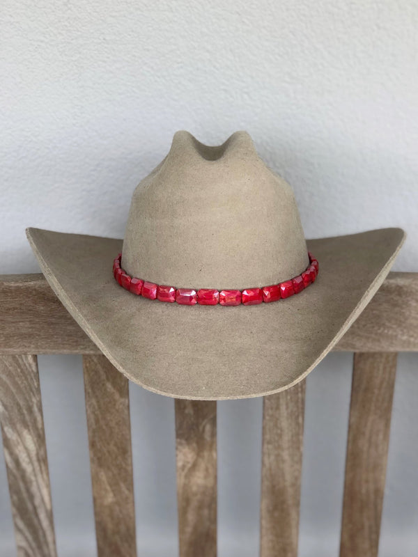 Faceted Cherry Hat band