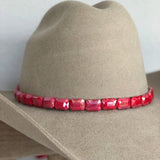 Faceted Cherry Hat Band