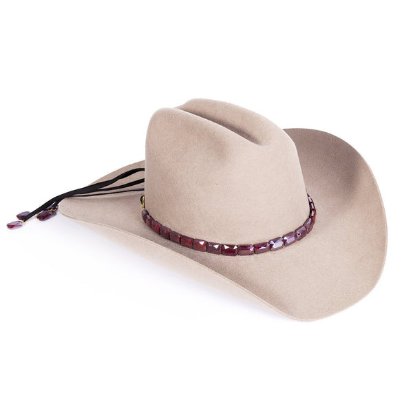 Faceted Walnut Hat band