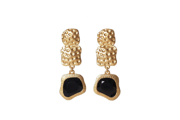 Waterfall Earrings - Black Onyx - Christina Greene LLC