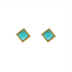 Lavalliere Stud Earring - Turquoise