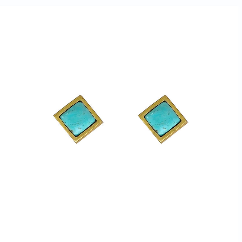 Lavalliere Stud Earring - Turquoise
