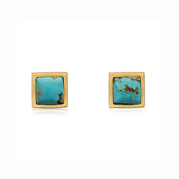 Lavalliere Stud Earring - Turquoise