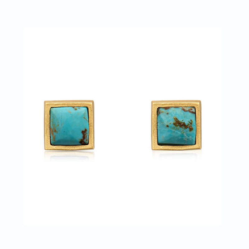 Lavalliere Stud Earring - Turquoise
